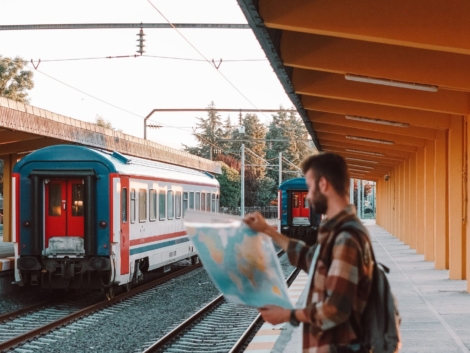Zugreise Bahnhof